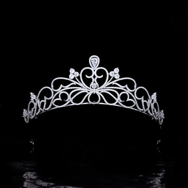 hair clips & barrettes heart shape luxury bride zircon tiara wedding crown headband jewelry accessories drop hq0396, Golden;silver
hair clips & barrettes heart shape luxury bride zircon tiara wedding crown headband jewelry accessories drop hq0396, Golden;silver