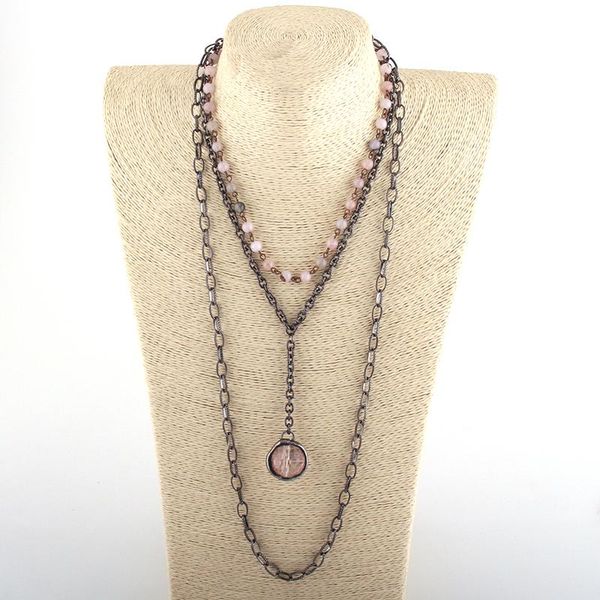 pendant necklaces moodpc fashion bohemian tribal jewelry 3 layer multiple white stone rosary link & chain glass ball, Silver
pendant necklaces moodpc fashion bohemian tribal jewelry 3 layer multiple white stone rosary link & chain glass ball, Silver