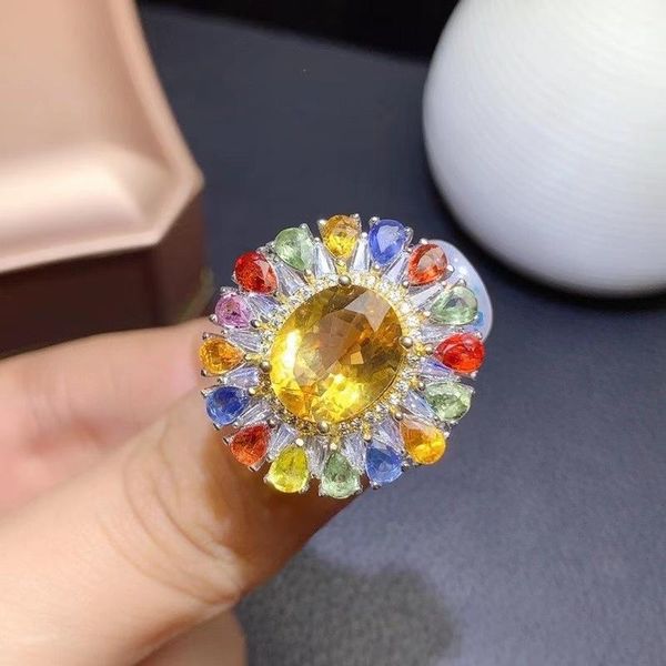 cluster rings 100% 925 sterling silver natural citrine gemstone birthstone wedding engagement diamonds ring fine jewelry wholesale, Golden;silver
cluster rings 100% 925 sterling silver natural citrine gemstone birthstone wedding engagement diamonds ring fine jewelry wholesale, Golden;silver