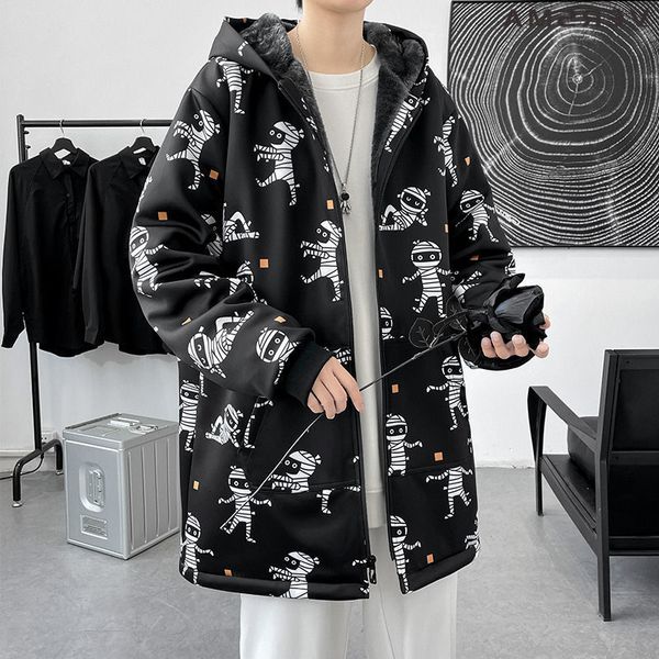 mg korean kpop gothic mummy print trench coat men winter velvet hip hop hood windbreaker thick long jacket dropshipping, Black
mg korean kpop gothic mummy print trench coat men winter velvet hip hop hood windbreaker thick long jacket dropshipping, Black