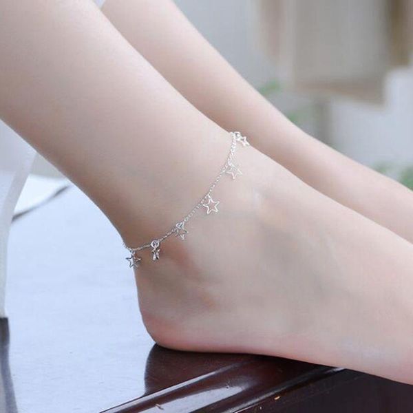 anklets luomansi fashion silver plated for women korean version of the starry star anklet bracelet accessories wholesale, Red;blue
anklets luomansi fashion silver plated for women korean version of the starry star anklet bracelet accessories wholesale, Red;blue
