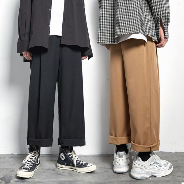 pant korean cotton wide-leg men's fashion solid color casual men streetwear hip-hop straight-leg pants mens trousers, Black
pant korean cotton wide-leg men's fashion solid color casual men streetwear hip-hop straight-leg pants mens trousers, Black