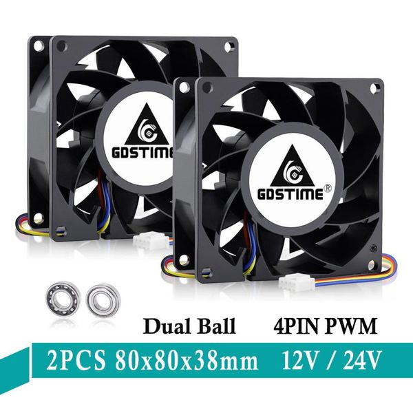 fans & coolings 2pcs lot 80mm x 38mm 8038 axial cooler dc 12v 24volt 4pin pwm ball bearing 8cm computer cpu pc brushless cooling fan
fans & coolings 2pcs lot 80mm x 38mm 8038 axial cooler dc 12v 24volt 4pin pwm ball bearing 8cm computer cpu pc brushless cooling fan