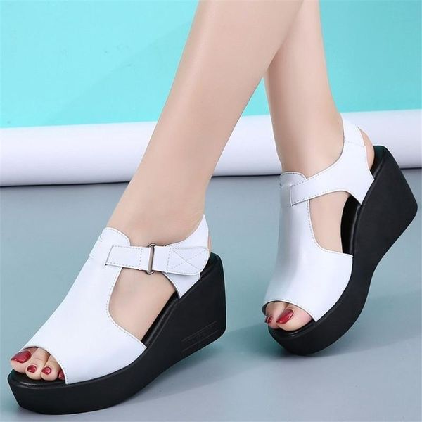 summer fashion women's trifle bottom platform casual sandals soft leather dress shoes, Black
summer fashion women's trifle bottom platform casual sandals soft leather dress shoes, Black