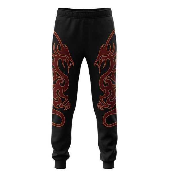 men's pants fashion dungeon dragon tattoo 3d printing mens sweatpant trousers autumn casual joggers, Black
men's pants fashion dungeon dragon tattoo 3d printing mens sweatpant trousers autumn casual joggers, Black
