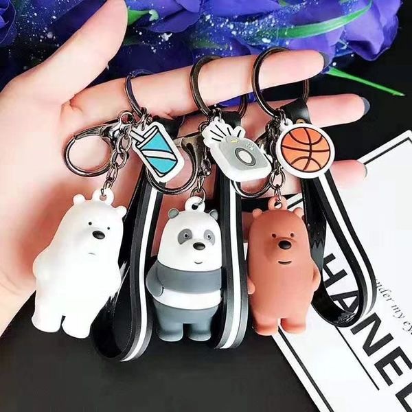 little grizzly big white bear glue dripping cartoon pvc car key ring doll men's and women's bag pendant, Silver
little grizzly big white bear glue dripping cartoon pvc car key ring doll men's and women's bag pendant, Silver