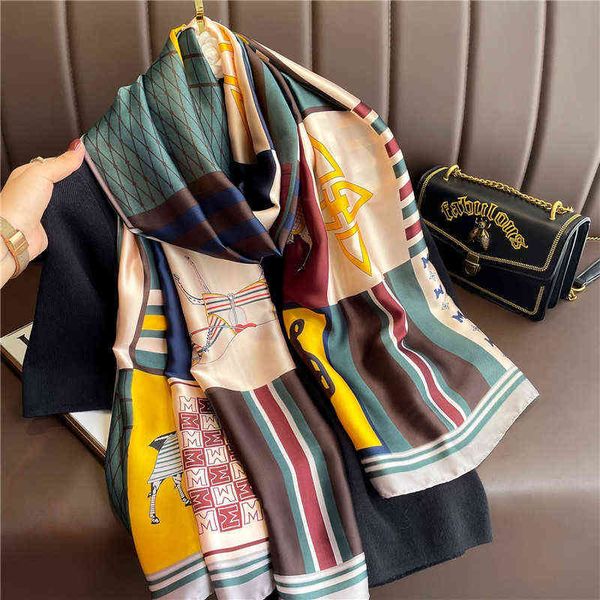 scarves wind totem silk women's spring autumn summer scarf thin long scarf with sunscreen and enlarged shawl, Blue;gray
scarves wind totem silk women's spring autumn summer scarf thin long scarf with sunscreen and enlarged shawl, Blue;gray