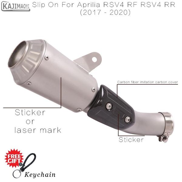 motorcycle exhaust system for aprilia rsv4 1000 rr rf 2021 - pipe muffler with carbon fiber heat shield slip on original catalyst
motorcycle exhaust system for aprilia rsv4 1000 rr rf 2021 - pipe muffler with carbon fiber heat shield slip on original catalyst