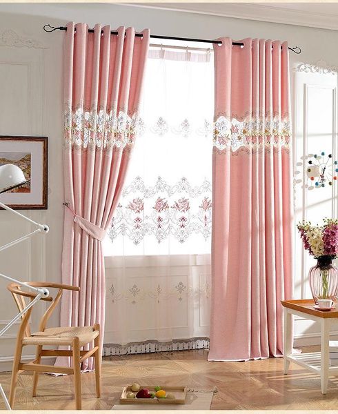 curtain & drapes the korean tian yuanqing custom embroidered pink living room bedroom semi-shade cloth curtains
curtain & drapes the korean tian yuanqing custom embroidered pink living room bedroom semi-shade cloth curtains