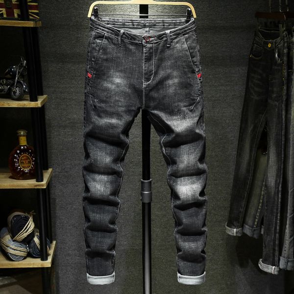2021 spring and summer jeans brand versatile small foot korean casual loose slim fashion men's long pants, Blue
2021 spring and summer jeans brand versatile small foot korean casual loose slim fashion men's long pants, Blue