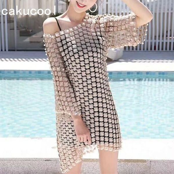 casual dresses cakucool women lace floral dress hollow out pearl beading long sleeve vestido slash neck loose elegant short spring, Black;gray
casual dresses cakucool women lace floral dress hollow out pearl beading long sleeve vestido slash neck loose elegant short spring, Black;gray