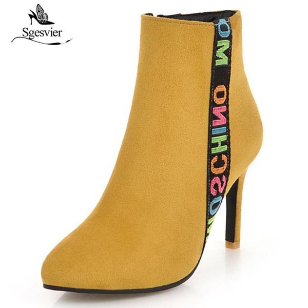 boots sgesvier high heels women ankle ladies wedding red black winter autumn pointed toe shoes woman big size 31-48 b632
boots sgesvier high heels women ankle ladies wedding red black winter autumn pointed toe shoes woman big size 31-48 b632
