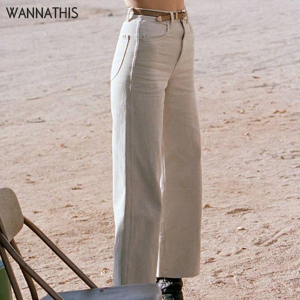 wannathis women's pants autumn winter pockets high waist women loose trousers 2021 fashion casual elegant straight & capris, Black;white
wannathis women's pants autumn winter pockets high waist women loose trousers 2021 fashion casual elegant straight & capris, Black;white