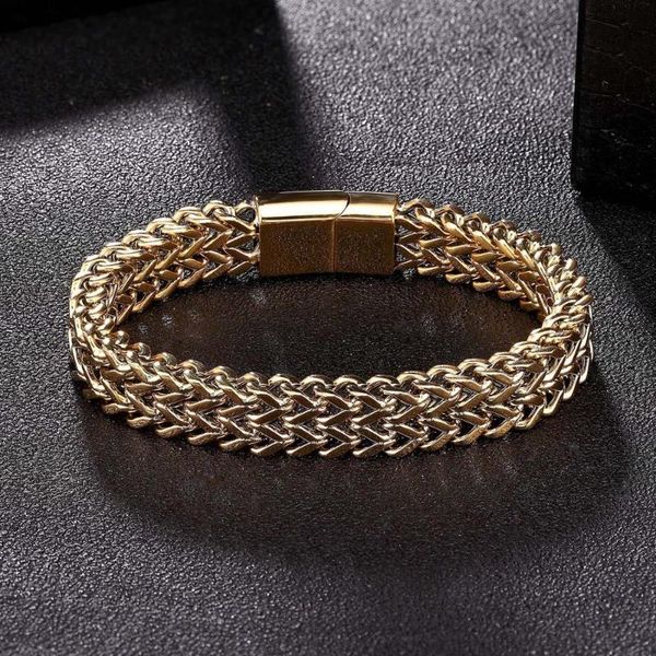 charm bracelets tangyin 2021 cool cuban link chain mens bracelet gold/black/silver color punk hippie custom men fashion jewelry gifts, Golden;silver
charm bracelets tangyin 2021 cool cuban link chain mens bracelet gold/black/silver color punk hippie custom men fashion jewelry gifts, Golden;silver