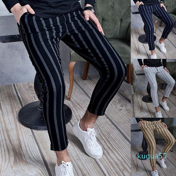 men's pants 2021 european and american summer double striped casual men's slim business suit trousers for men, Black
men's pants 2021 european and american summer double striped casual men's slim business suit trousers for men, Black