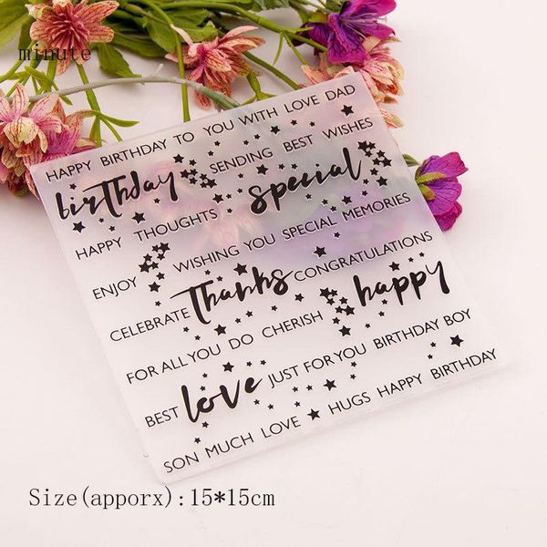 craft tools 2021 girls & boys happy birthday english plastic embossed folder for diy scrapbook paper template mold decoratio 
craft tools 2021 girls & boys happy birthday english plastic embossed folder for diy scrapbook paper template mold decoratio