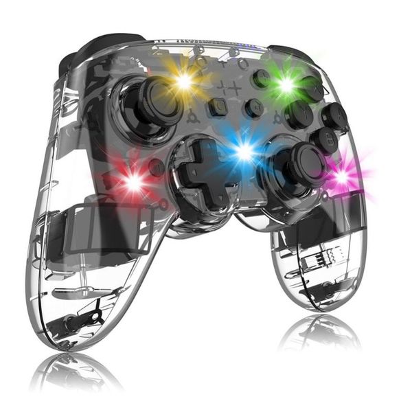 game controllers & joysticks clear wireless controller for switch led remote pro adjustable tur-bo vibration motion gyro ergonomic with prog
game controllers & joysticks clear wireless controller for switch led remote pro adjustable tur-bo vibration motion gyro ergonomic with prog