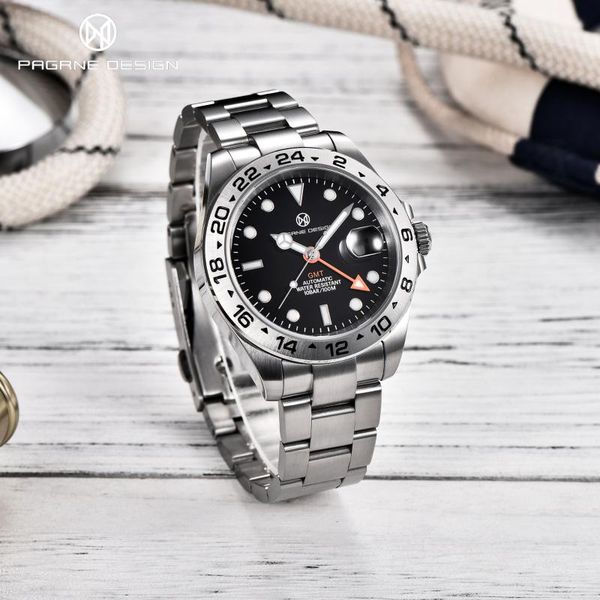 wristwatches 2021 pagren design luxury men automatic mechanical watch sapphire glass waterproof calendar luminous relogio masculino, Slivery;brown
wristwatches 2021 pagren design luxury men automatic mechanical watch sapphire glass waterproof calendar luminous relogio masculino, Slivery;brown
