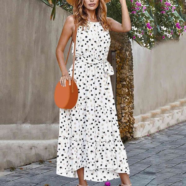polka dot summer vintage casual women dress bohemian sleeveless elegant bandage mid length vestidos de mujer, Black;gray
polka dot summer vintage casual women dress bohemian sleeveless elegant bandage mid length vestidos de mujer, Black;gray