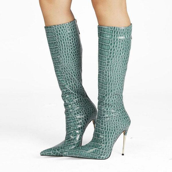 boots ladies slim stone pattern knee high autumn winter fashion zipper female stiletto large size women's shoes 34-47, Black
boots ladies slim stone pattern knee high autumn winter fashion zipper female stiletto large size women's shoes 34-47, Black