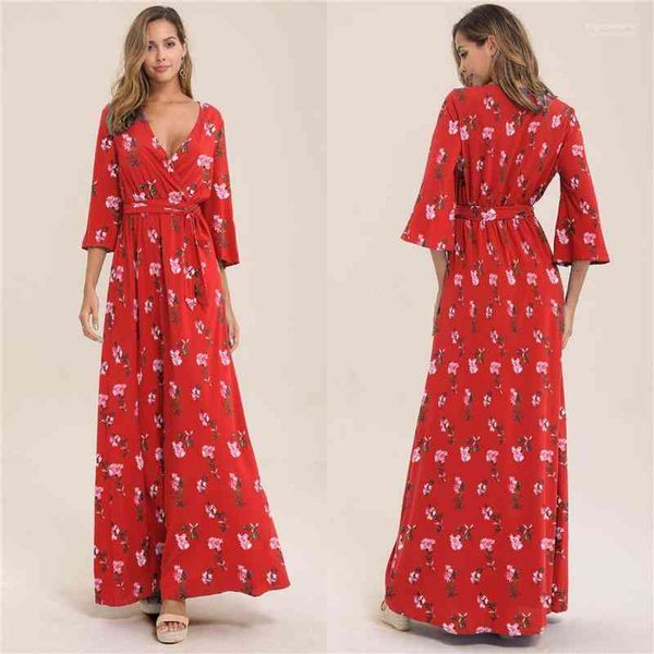 sashes ankle length designer luxury summer dresses womens casual dresses fashion flora printed v neck empire, Black;gray
sashes ankle length designer luxury summer dresses womens casual dresses fashion flora printed v neck empire, Black;gray