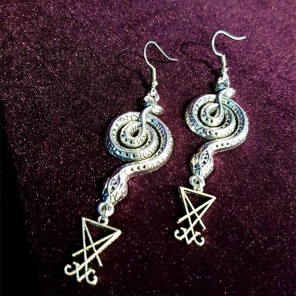 dangle & chandelier goth serpents earrings drop sigil set lucifer satanic serpent gothic vampire lilith statement classical rock jewelry wom, Silver
dangle & chandelier goth serpents earrings drop sigil set lucifer satanic serpent gothic vampire lilith statement classical rock jewelry wom, Silver