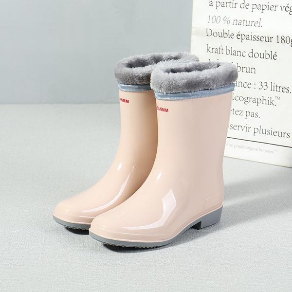 boots pvc water shoes women thick heel mid calf waterproof 2021 color female casual rainboots for rain winter warm sock, Black
boots pvc water shoes women thick heel mid calf waterproof 2021 color female casual rainboots for rain winter warm sock, Black