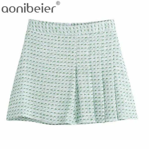 light green textured women a-line mini skirts spring zipper back folds detail casual high waist skirt female bottoms 210604, Black
light green textured women a-line mini skirts spring zipper back folds detail casual high waist skirt female bottoms 210604, Black