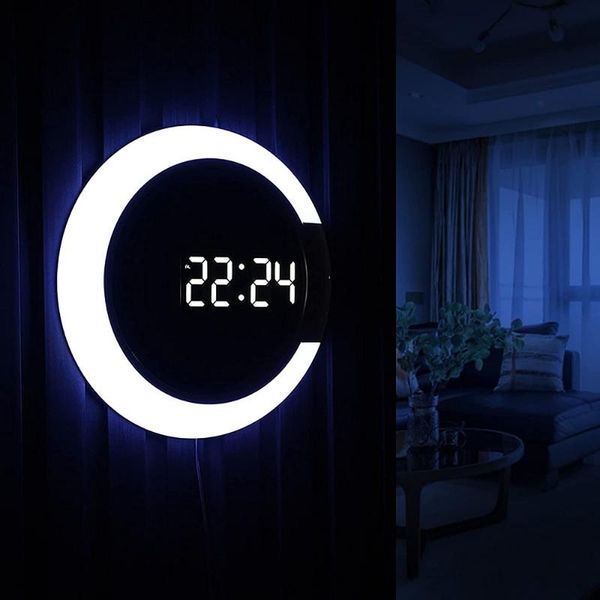other clocks & accessories 7 colors led digital alarm clock ring wall 3d hollow design multifunctional temperature nightlight for home decor
other clocks & accessories 7 colors led digital alarm clock ring wall 3d hollow design multifunctional temperature nightlight for home decor