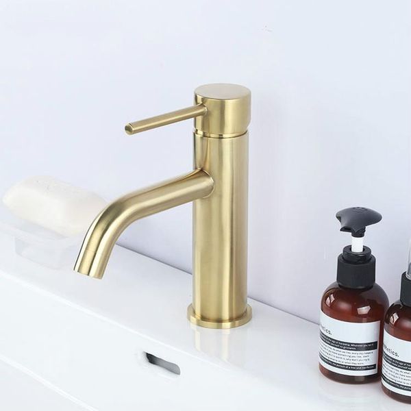 bathroom sink faucets brushed gold basin water mixer deck mount faucet brass material & cold
bathroom sink faucets brushed gold basin water mixer deck mount faucet brass material & cold
