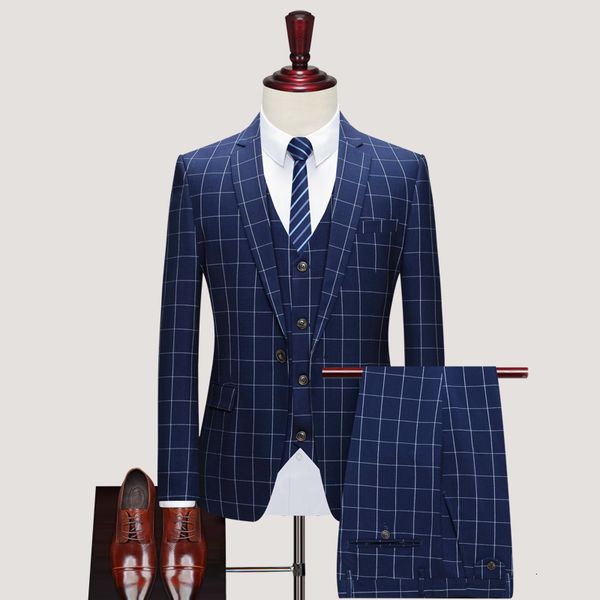 men's suits & blazers (jacket + vest pants) brand clothes high-quality business suits/men thin chess groom's wedding dress blazers, White;black
men's suits & blazers (jacket + vest pants) brand clothes high-quality business suits/men thin chess groom's wedding dress blazers, White;black