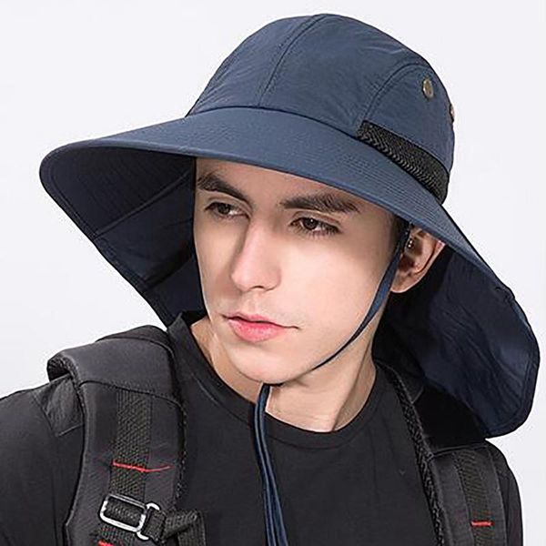 outdoor hats flap cap wide brim lightweight water resistant portable uv protection neck cover sun hat sportswear accessories, Black;white
outdoor hats flap cap wide brim lightweight water resistant portable uv protection neck cover sun hat sportswear accessories, Black;white