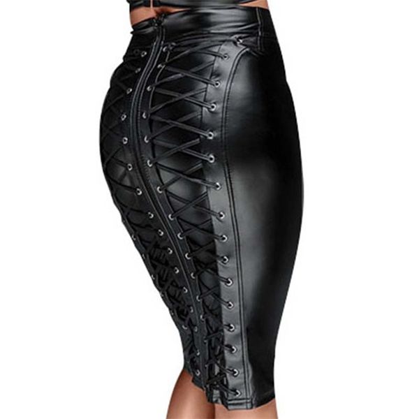 gothic faux leather skirts punk black back zipper lace up wrap pencil skirt wet look bodycon midi skirts womens, Black;gray
gothic faux leather skirts punk black back zipper lace up wrap pencil skirt wet look bodycon midi skirts womens, Black;gray