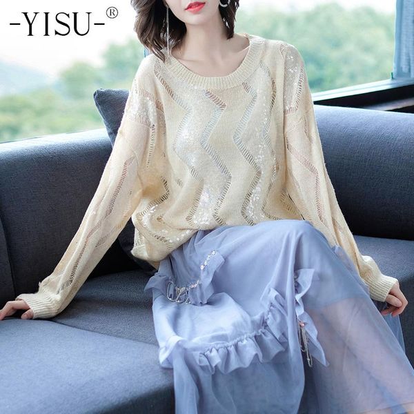 women's sweaters yisu hollow mohair sweater women knitted jumper autumn winter sequin design pullover knitwear, White;black
women's sweaters yisu hollow mohair sweater women knitted jumper autumn winter sequin design pullover knitwear, White;black