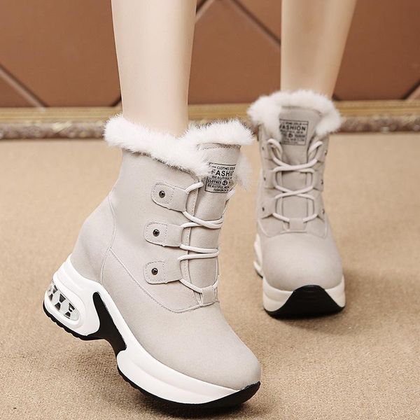 boots 2021 women fashion warm winter fur snow stylish ankle booties wedge platform heel cotton shoes female lace up sneakers, Black
boots 2021 women fashion warm winter fur snow stylish ankle booties wedge platform heel cotton shoes female lace up sneakers, Black