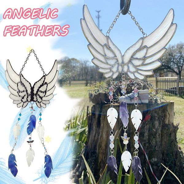 40# angel feathers wind chime acrylic handmade rainbow suncatchers yard garden decor decoration outdoor accessories decorations
40# angel feathers wind chime acrylic handmade rainbow suncatchers yard garden decor decoration outdoor accessories decorations