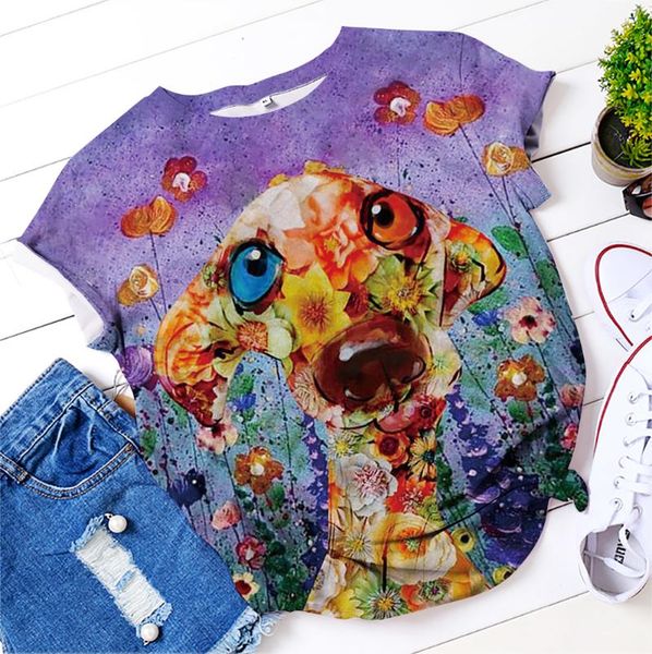 women's t-shirt cute puppy tshirt women short sleeve 3d animal printed o-neck casual street ladies harajuku t shirt, White
women's t-shirt cute puppy tshirt women short sleeve 3d animal printed o-neck casual street ladies harajuku t shirt, White