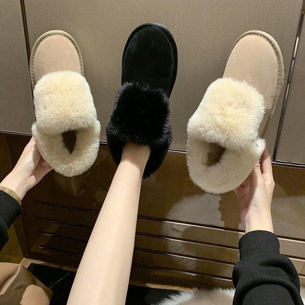 boots luxury 2022 winter snow women's fur zipper beige flat shoes women short tube warm velvet thick cotton, Black
boots luxury 2022 winter snow women's fur zipper beige flat shoes women short tube warm velvet thick cotton, Black