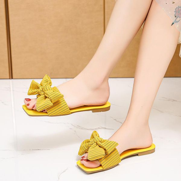 slippers 2021 outdoors fairy style women's sandals and summer all-match bow flat beach shoes fashion women, Black
slippers 2021 outdoors fairy style women's sandals and summer all-match bow flat beach shoes fashion women, Black