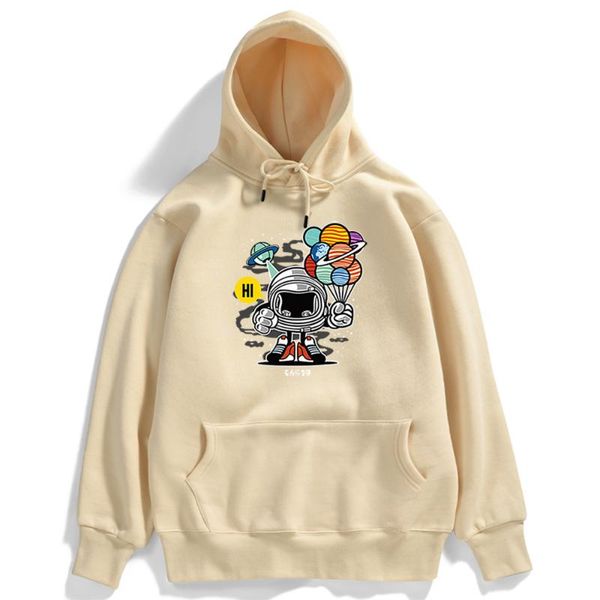women's hoodies & sweatshirts balloon astronaut print womens pocket autumn clothes cute casual crewneck streetwear fleece loose women, Black
women's hoodies & sweatshirts balloon astronaut print womens pocket autumn clothes cute casual crewneck streetwear fleece loose women, Black