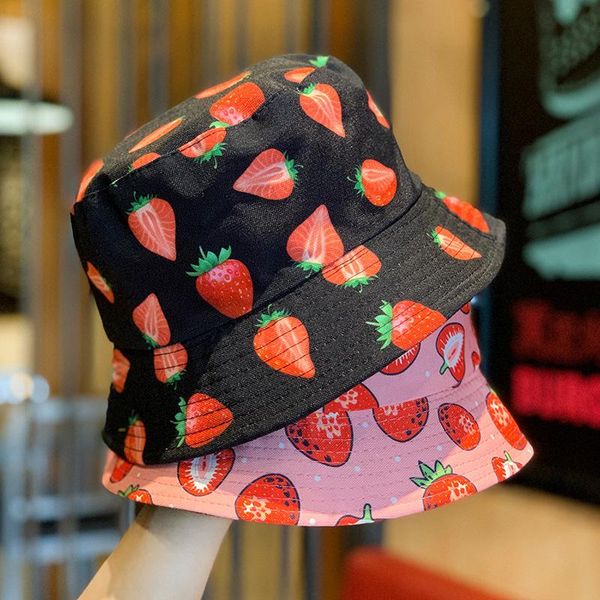 wide brim hats 1 pcs bucket hat women strawberry print pot outdoor vacation sunscreen fisherman for summer, Blue;gray
wide brim hats 1 pcs bucket hat women strawberry print pot outdoor vacation sunscreen fisherman for summer, Blue;gray