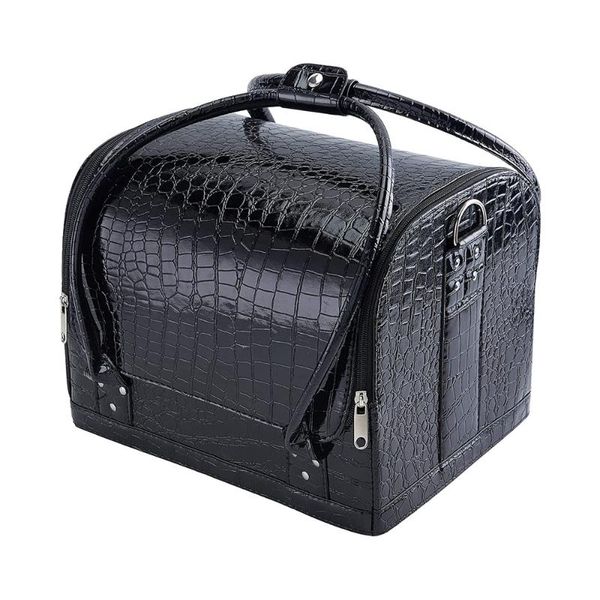 cosmetic bags & cases travel makeup handbag case beauty box vanity nail art hairdressing organiser bag with shoulder strap, black
cosmetic bags & cases travel makeup handbag case beauty box vanity nail art hairdressing organiser bag with shoulder strap, black