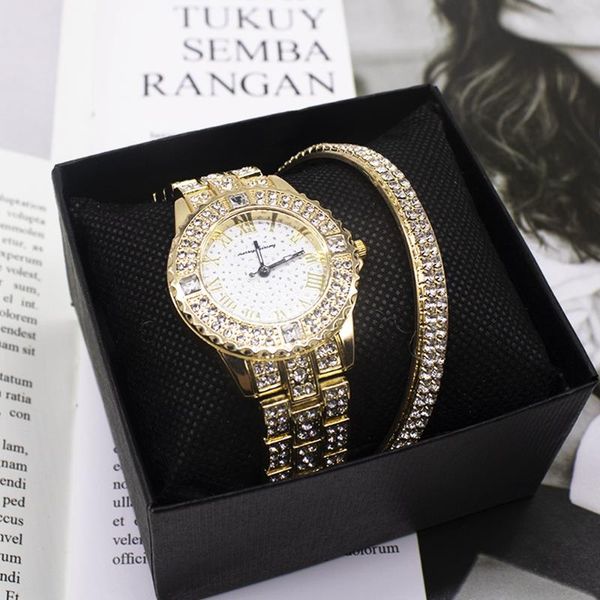 wristwatches luxury rhinestones women watch bracelet set fashion quartz wristwatch ladies female clock box gift, Slivery;brown
wristwatches luxury rhinestones women watch bracelet set fashion quartz wristwatch ladies female clock box gift, Slivery;brown