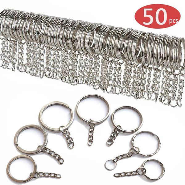 keychains 50pcs silver-plated metal blank key ring female men diy chain accessories split
keychains 50pcs silver-plated metal blank key ring female men diy chain accessories split