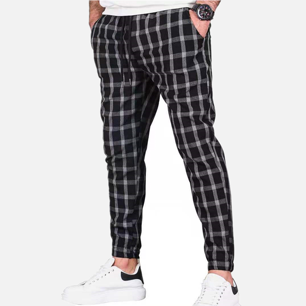 men's pants spring autumn fashion plaid mens skinny pencil slim mid waist drawstring trouser men loose casual jogger long, Black
men's pants spring autumn fashion plaid mens skinny pencil slim mid waist drawstring trouser men loose casual jogger long, Black