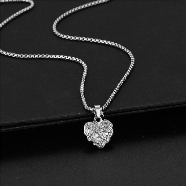 pendant necklaces heart necklace pearl chain student love trendy stainless steel hip hop street couple jewelry, Silver
pendant necklaces heart necklace pearl chain student love trendy stainless steel hip hop street couple jewelry, Silver