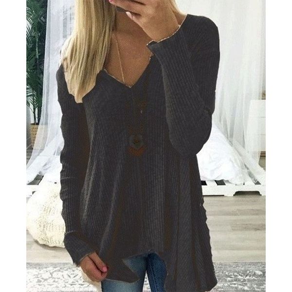 women's pullover sweater knitted solid color basic casual long-sleeved v-neck autumn winter spring, White;black
women's pullover sweater knitted solid color basic casual long-sleeved v-neck autumn winter spring, White;black