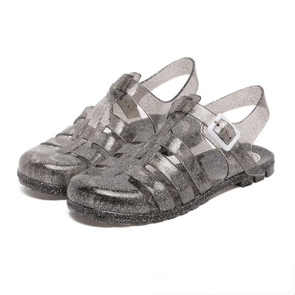 sandals women's summer crystal jelly shoes flat bottome student beach transparent sandalias de las mujeres, Black
sandals women's summer crystal jelly shoes flat bottome student beach transparent sandalias de las mujeres, Black