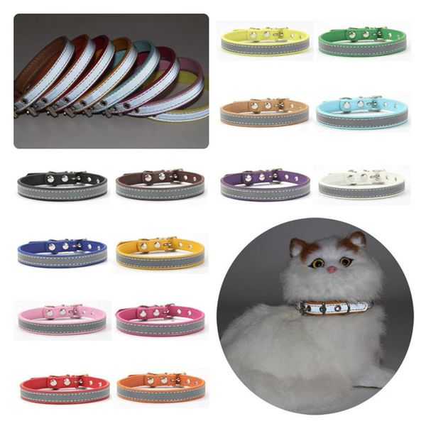 dog collars & leashes reflective pet collar pu leather adjustable necklace colorful small supplies for puppy cat dogs
dog collars & leashes reflective pet collar pu leather adjustable necklace colorful small supplies for puppy cat dogs