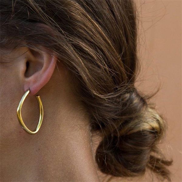hoop & huggie minimalism geometric big earrings women irregular gold for girl earring jewelry brincos decorations, Golden;silver
hoop & huggie minimalism geometric big earrings women irregular gold for girl earring jewelry brincos decorations, Golden;silver